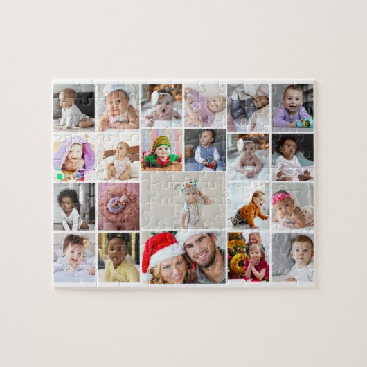 デザイン独自22フォトコラージュ ジグソーパズル (横)