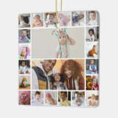 デザイン独自22フォトコラージュ セラミックオーナメント (左)