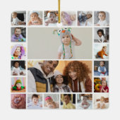 デザイン独自22フォトコラージュ セラミックオーナメント (裏面)