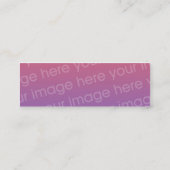 デザイン独自 スキニー名刺 (裏面)