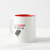 デザイン独自：-)ツートーンのコーヒーマグ ツートーンマグカップ (正面左)