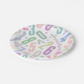 デザイン番号パターン紙とパーティープレート ペーパープレート (アングル)