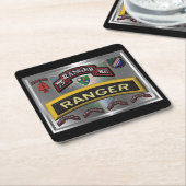 デザイン第75連隊強化 スクエアペーパーコースター (アングル)