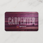 デザイン素朴大工QRコード木工 名刺 (裏面)