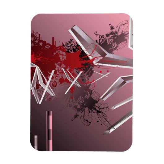 デザイン背景 マグネット (縦)