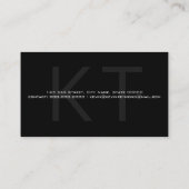 デザイン自モダン身のProfissional Blk標準 名刺 (裏面)