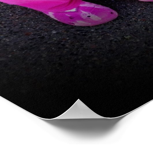 デザイン自分のカスタム写真誕生日ポスター ポスター (角)