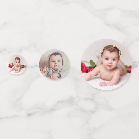 デザイン自分のカスタム意思パーソナライズされた コンフェッティ (正面)