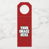 デザイン自分のカスタム意思パーソナライズされた ボトルネックタグ (正面)