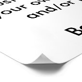 デザイン自分のポスター! ポスター (角)