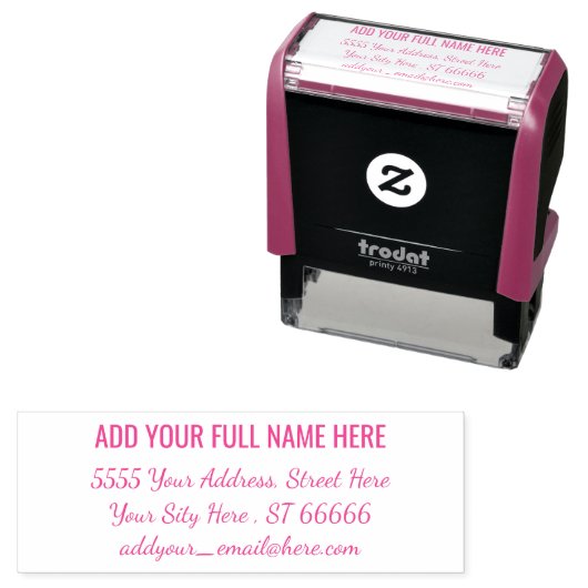 デザイン自分の名前のアドレス自己スタンプ セルフインキングスタンプ (インサイチュ)