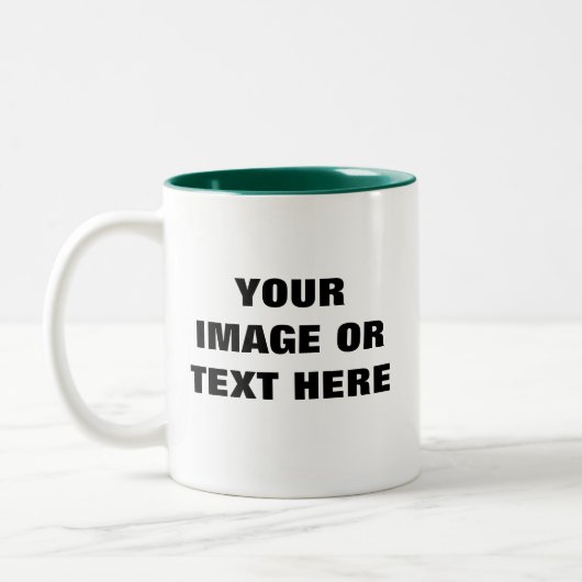 デザイン自分の好みのキャンディーコーヒー ツートーンマグカップ (左)