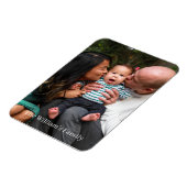 デザイン自分の家族の写真 マグネット (左側)