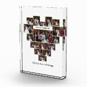 デザイン自分の愛のハートの形の写真コラージュ フォトブロック (右)