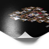 デザイン自分の愛のハートの形の写真コラージュ フォトプリント            (角)