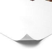 デザイン自分の愛のハートの形の写真コラージュ ポスター (角)