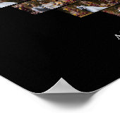 デザイン自分の愛のハートの形の写真コラージュ ポスター (角)