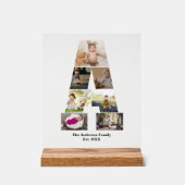 デザイン自分の手紙のコラージュ アクリルサイン (正面)