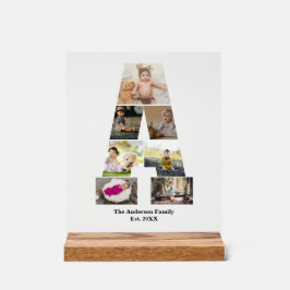 デザイン自分の手紙のコラージュ アクリルサイン