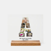 デザイン自分の手紙のコラージュ アクリルサイン (正面)