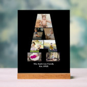 デザイン自分の手紙のコラージュ アクリルサイン (ニュートラル)