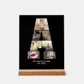 デザイン自分の手紙のコラージュ アクリルサイン (正面)