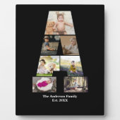 デザイン自分の手紙のコラージュ フォトプラーク (正面)