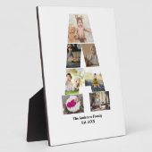 デザイン自分の手紙のコラージュ フォトプラーク (側面)