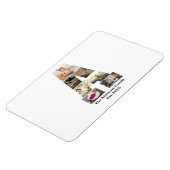 デザイン自分の手紙のコラージュ マグネット (左側)