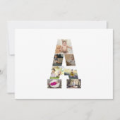 デザイン自分の手紙のコラージュ 案内状 (正面)