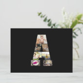 デザイン自分の手紙のコラージュ 案内状 (スタンド正面)