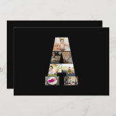 デザイン自分の手紙のコラージュ 案内状 (正面/裏面)