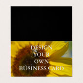 デザイン自分の折り畳み名刺 名刺 (外部フラット)