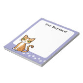 デザイン自分の漫画の猫 ノートパッド (回転)