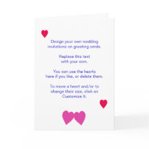 デザイン自分の結婚式招待状をカードに