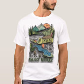 デザイン自然の横感動的景 Tシャツ (正面)