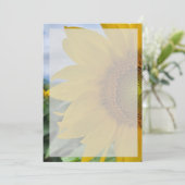 デザイン自身のひまわり招待状 招待状 (スタンド正面)