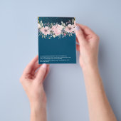 デザイン自身のピンクフローライベント事業用文房具 チラシ (手)