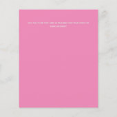 デザイン自身のピンクフローライベント事業用文房具 チラシ (裏面)