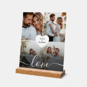 デザイン自身のラブコラージュ写真 アクリルサイン (傾斜)