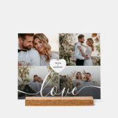 デザイン自身のラブコラージュ写真 アクリルサイン (正面)