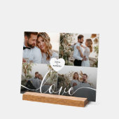 デザイン自身のラブコラージュ写真 アクリルサイン (傾斜)