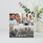 デザイン自身のラブコラージュ写真 サンキューカード (スタンド正面)