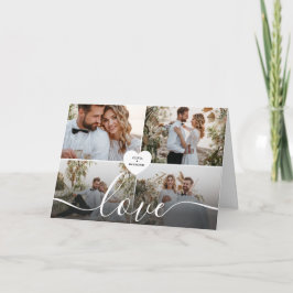 デザイン自身のラブコラージュ写真 サンキューカード