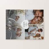 デザイン自身のラブコラージュ写真 ジグソーパズル (横)