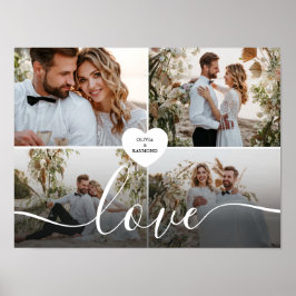 デザイン自身のラブコラージュ写真 ポスター