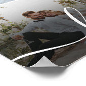 デザイン自身のラブコラージュ写真 ポスター (角)