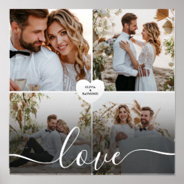 デザイン自身のラブコラージュ写真 ポスター