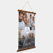 デザイン自身のラブコラージュ写真 吊り下げ型タペストリー (傾斜あり)