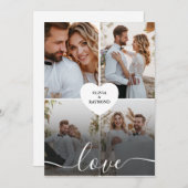 デザイン自身のラブコラージュ写真 案内状 (正面/裏面)